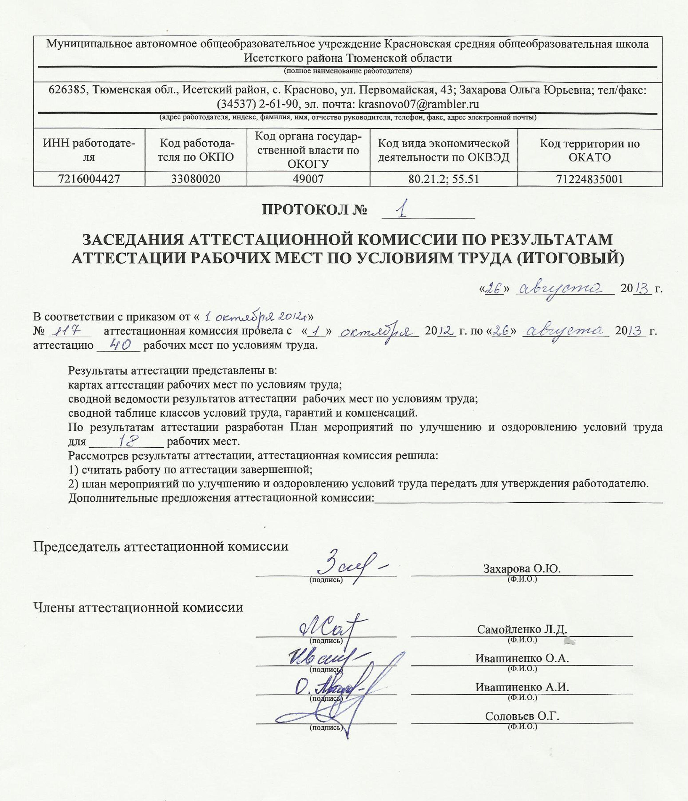 График заседаний аттестационной комиссии в 2025 году